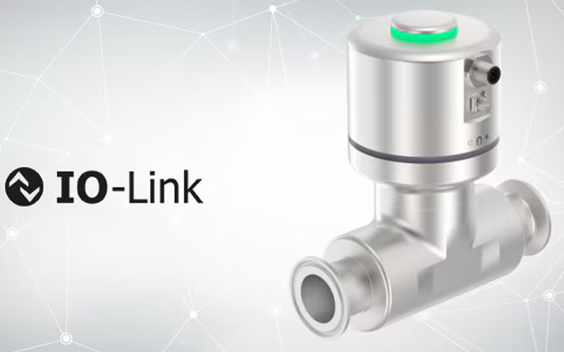 Typ 8098 FLOWave S: Optional mit IO-Link verfügbar